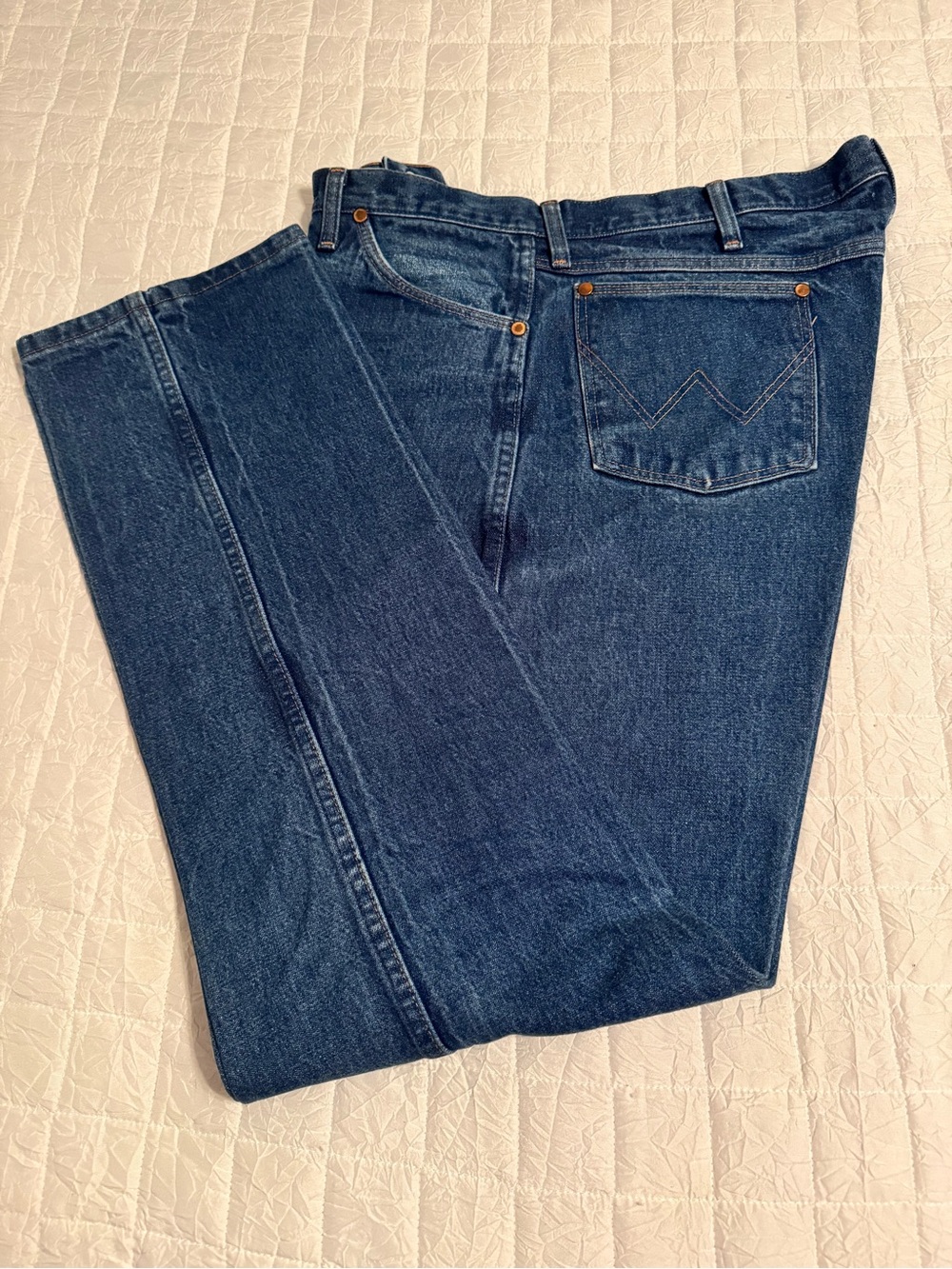 Wrangler Men's Blue Denim Jeans #5 - Picture 6 of 7